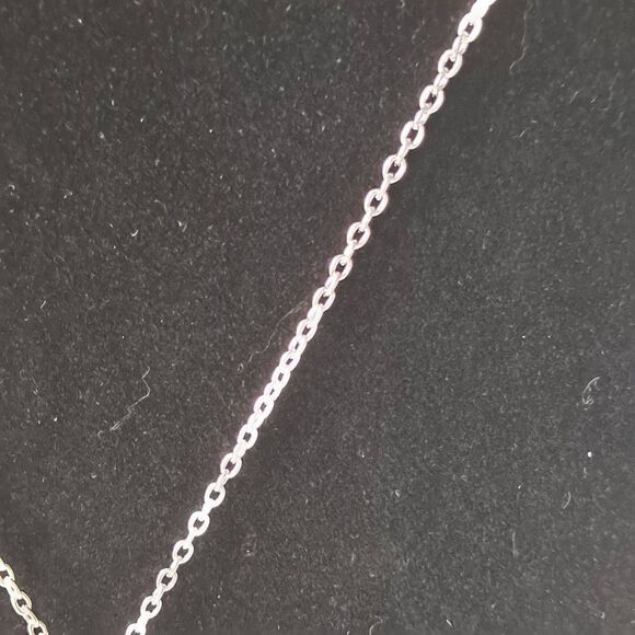 Silvertone Heart Necklace and earring set Nwt - Picture 5 of 7